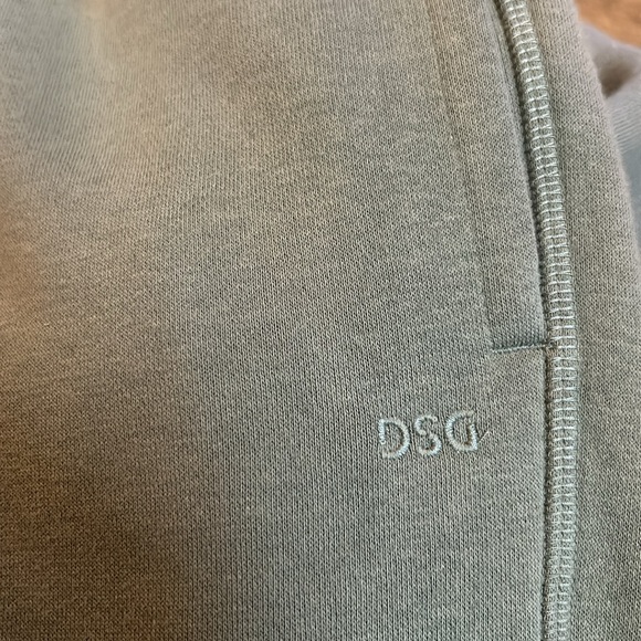 DSG cotton fleece men’s jogger pants in olive green! - Picture 6 of 6